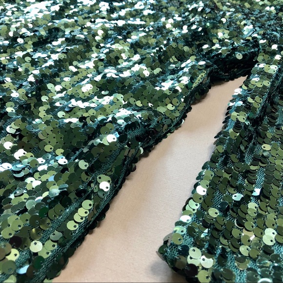 Green Sequin Mini Cocktail Dress - Picture 7 of 16